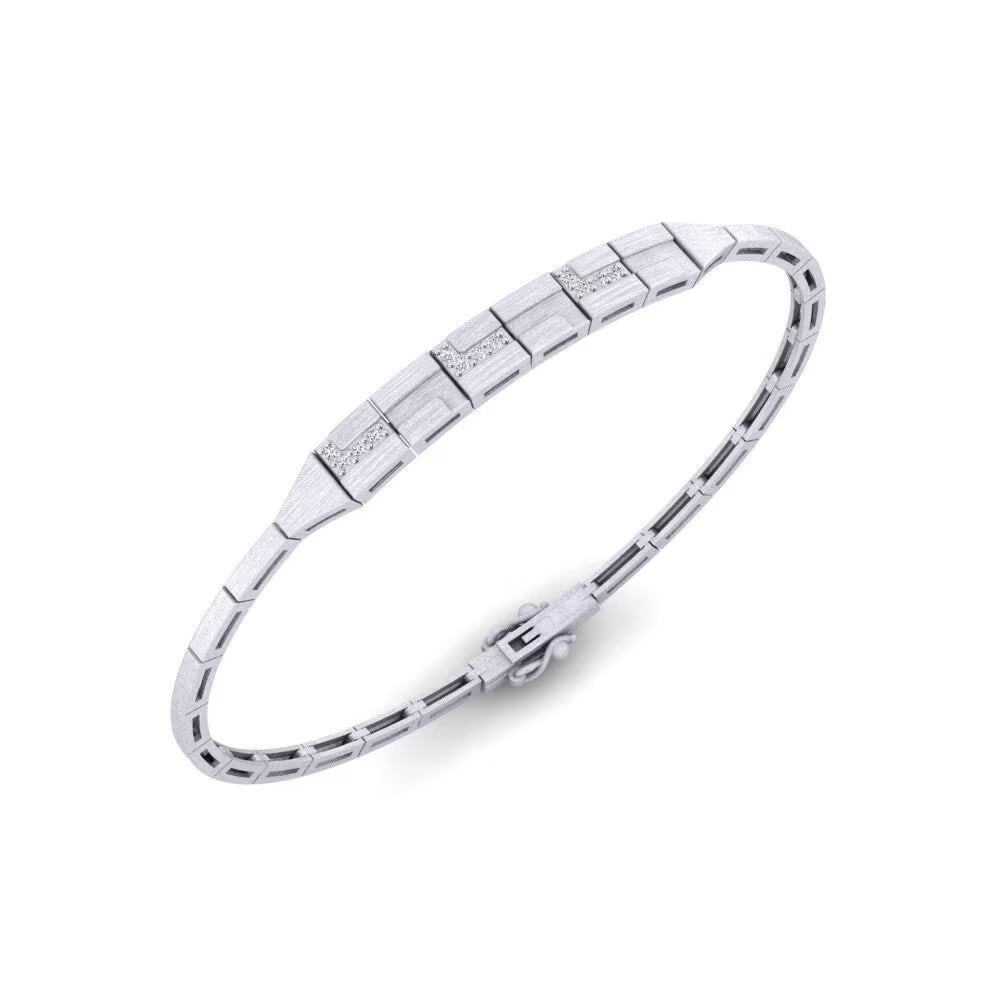 Industrial Matte-Finish Link Bracelet