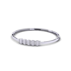 Midnight Parallel Obsidian Pavé Cuff