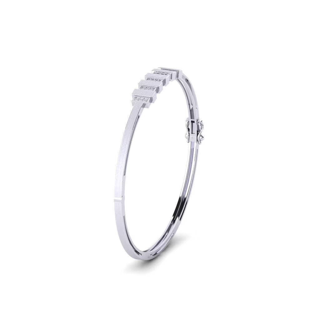 Midnight Parallel Obsidian Pavé Cuff