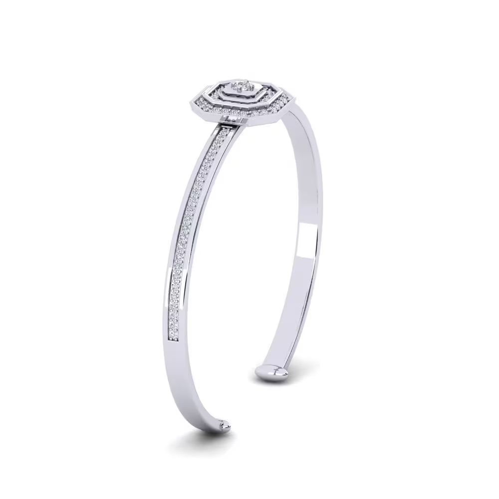 Empire Octagon Pavé Statement Cuff