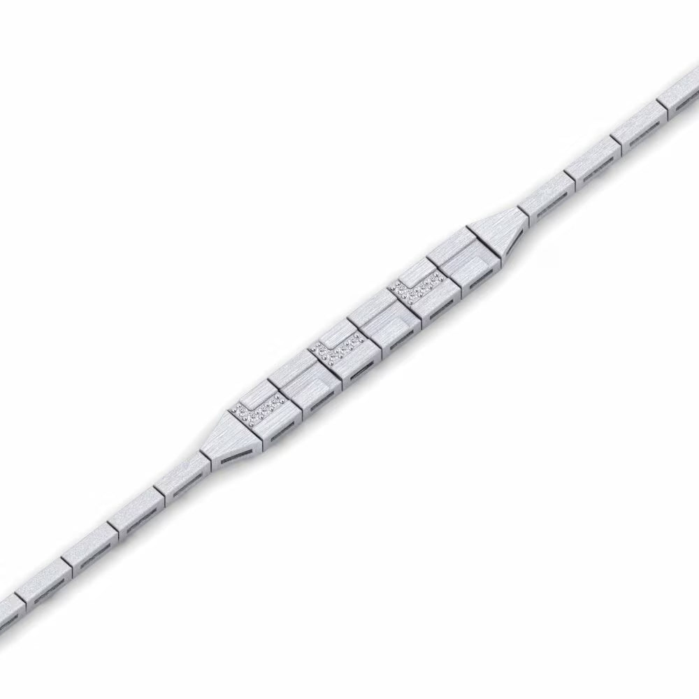 Industrial Matte-Finish Link Bracelet