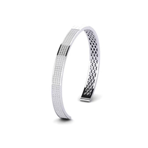 Titan Pyramid Geometric Pavé Cuff