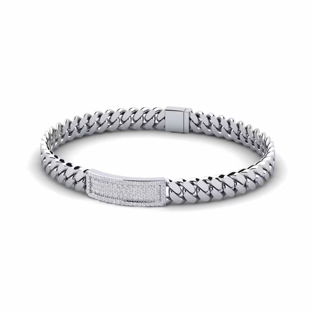 Byzantine Frost Pavé Bar Bracelet