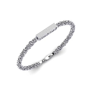 Byzantine Frost Pavé Bar Bracelet