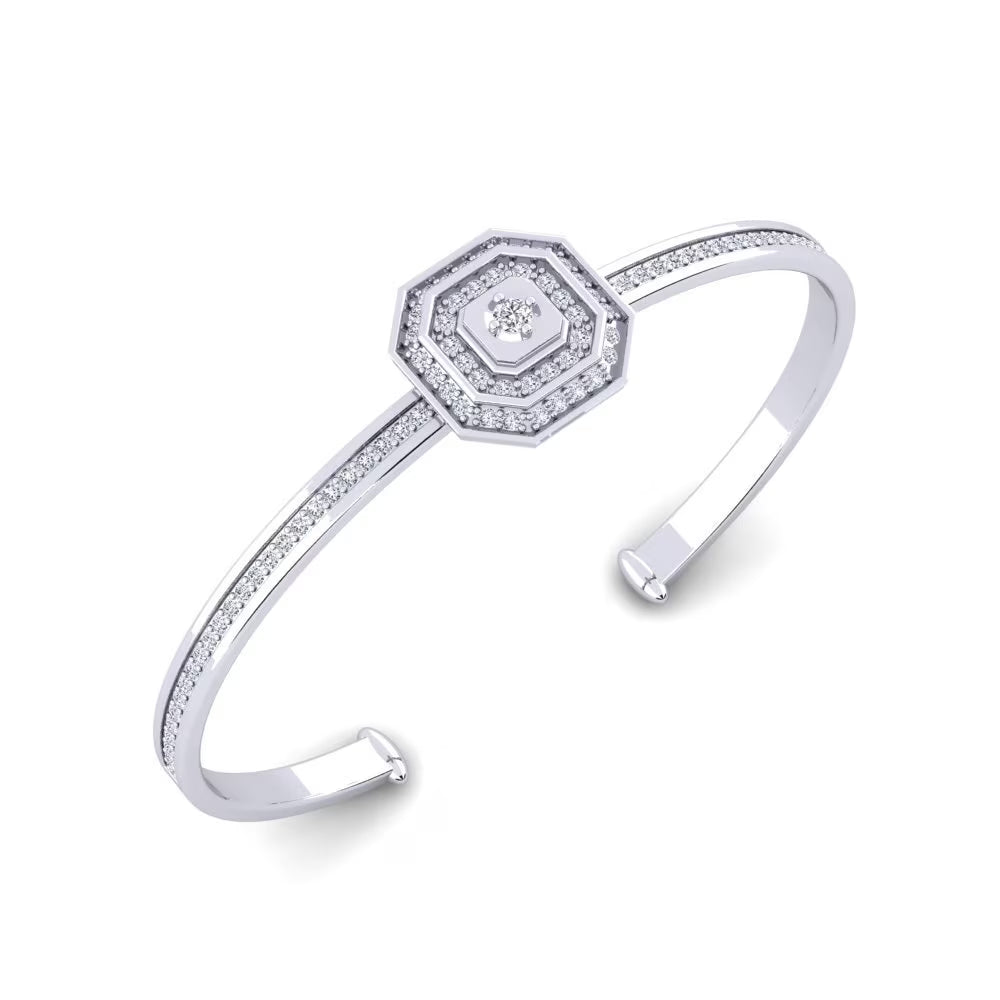 Empire Octagon Pavé Statement Cuff