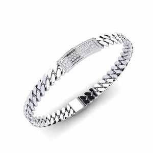 Byzantine Frost Pavé Bar Bracelet