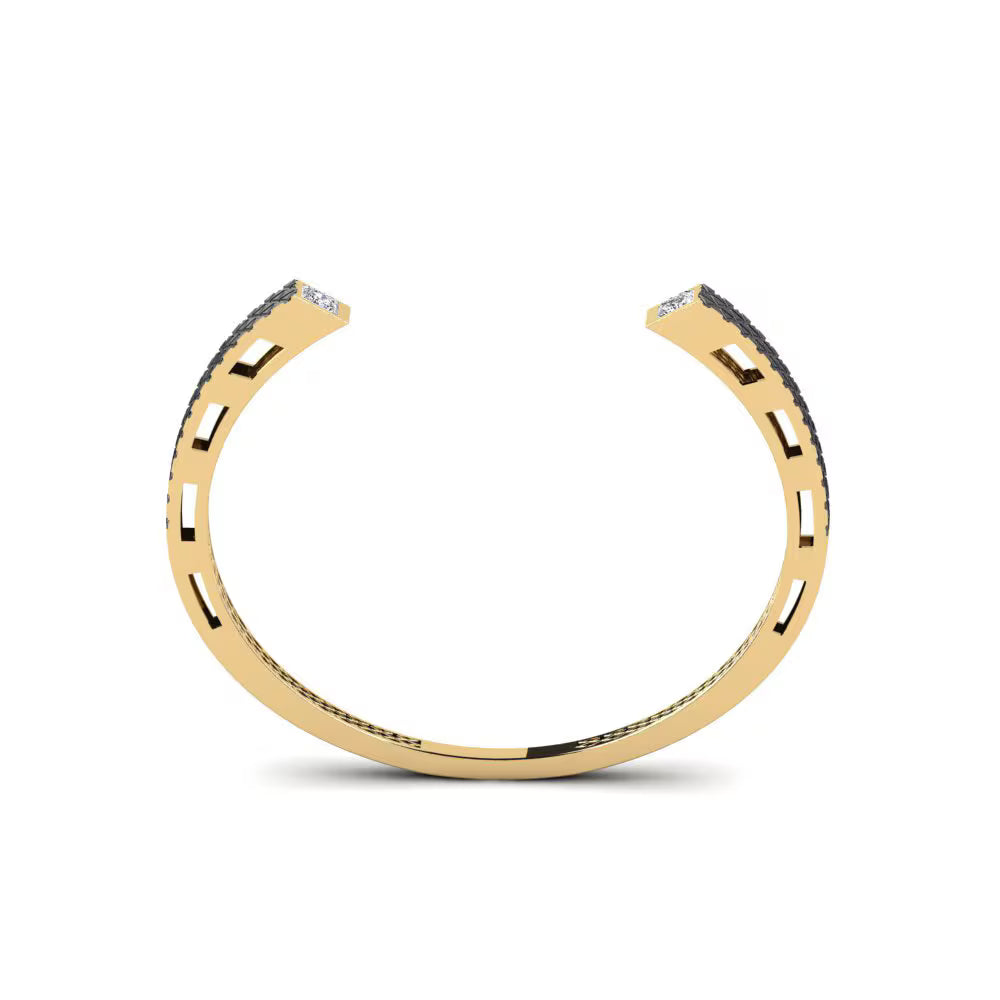 Vector Prism Carbon-Etched Statement Cuff